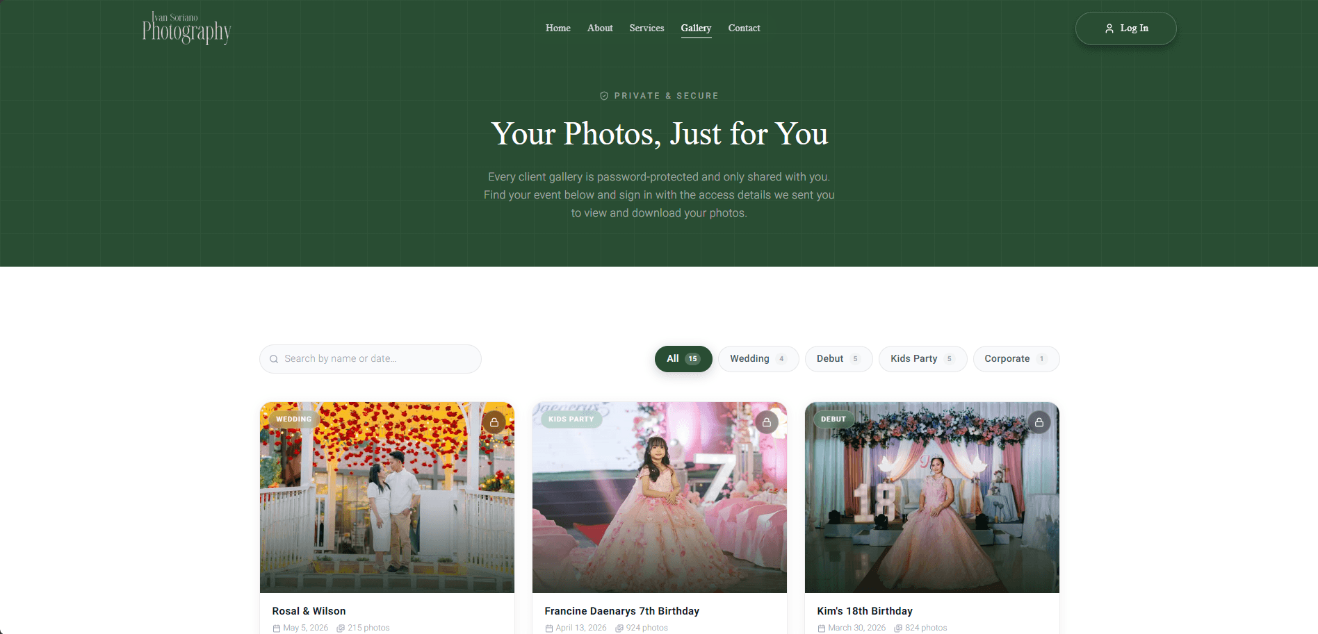 Gallery page